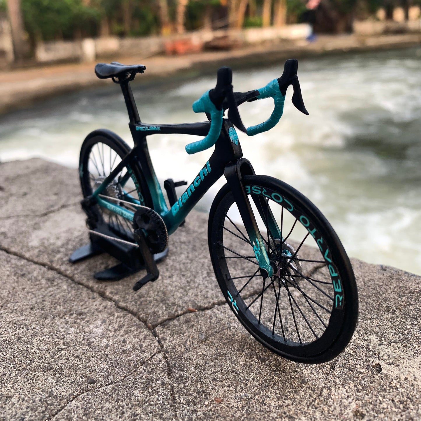 BIANCHI SPECIALISSIMA - Handmade Miniature Bicycle