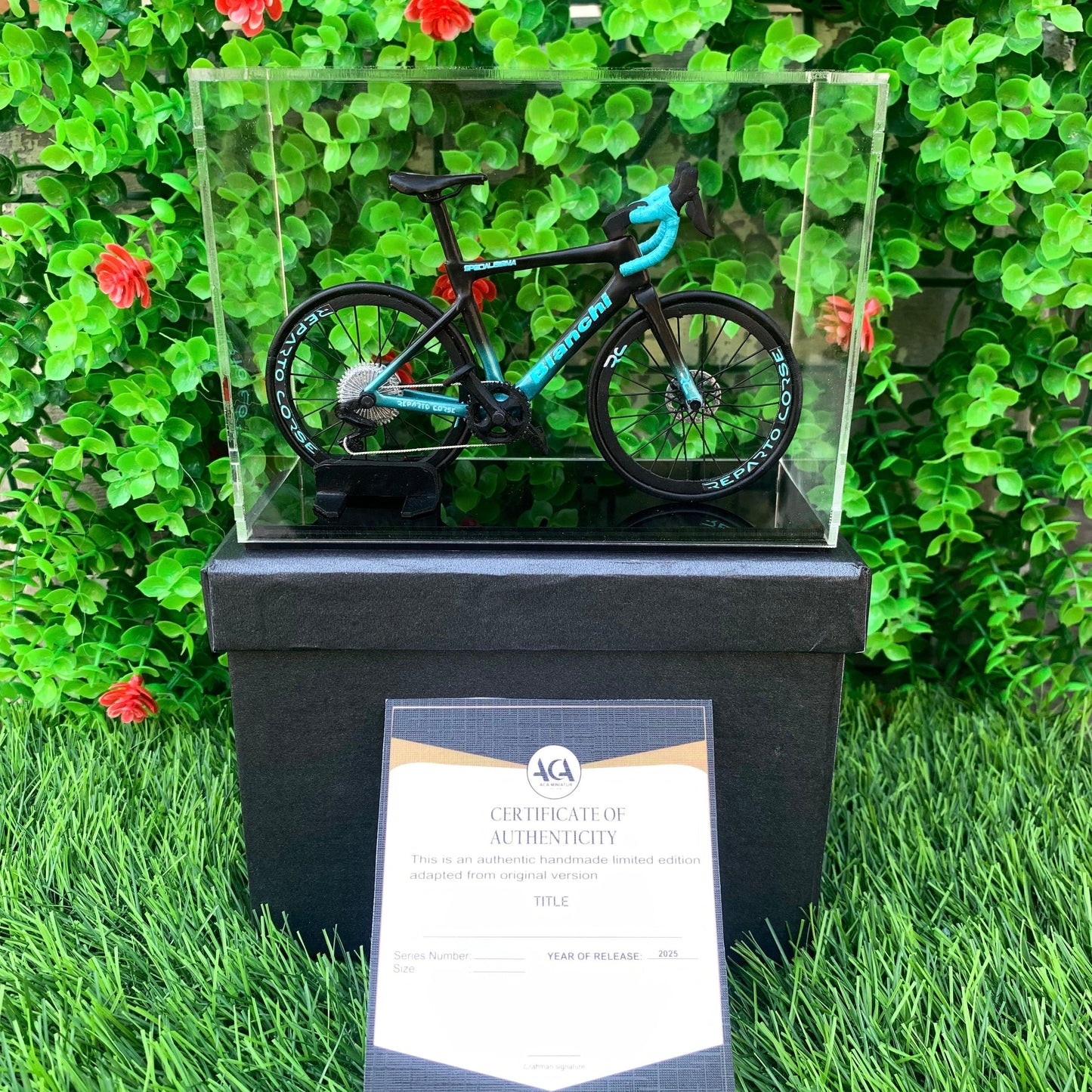 BIANCHI SPECIALISSIMA - Handmade Miniature Bicycle