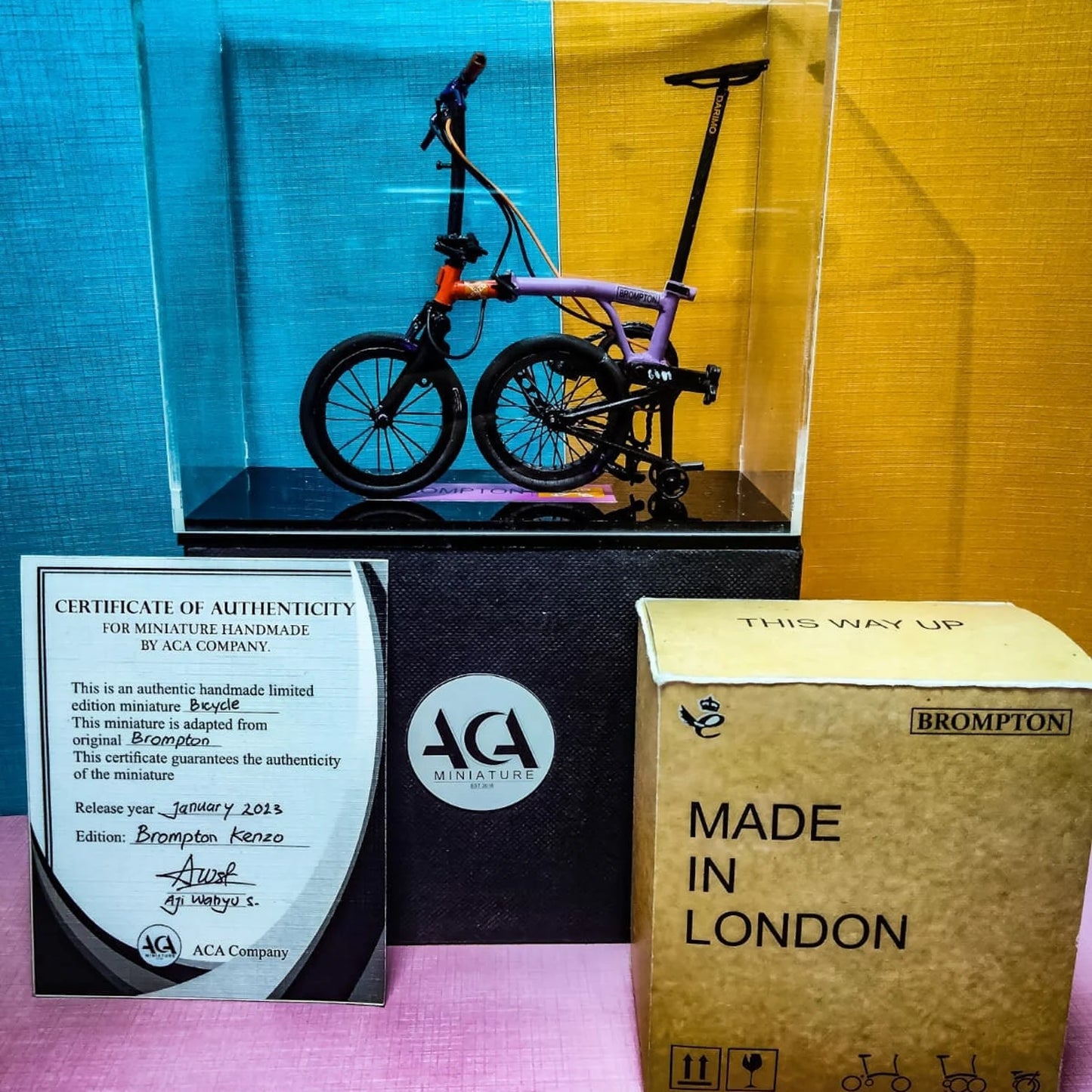 CUSTOM BROMPTON - Handmade Miniature Brompton Folding Bicycle