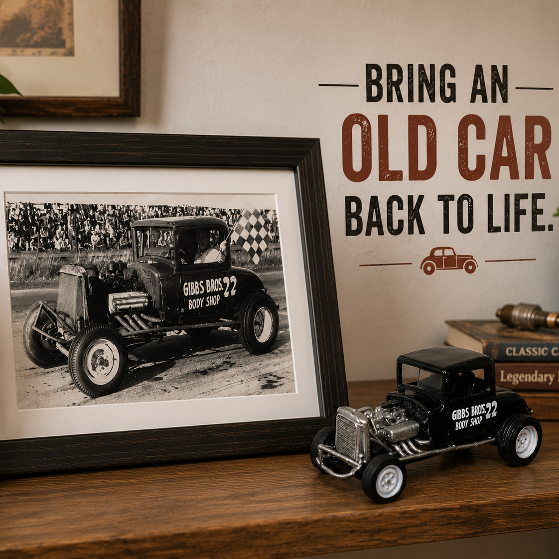 Custom Miniature RaceCar Replica