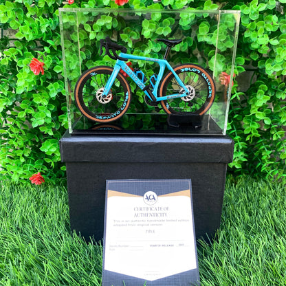 BIANCHI REPARTO CORSE - Handmade Miniature Bicycle
