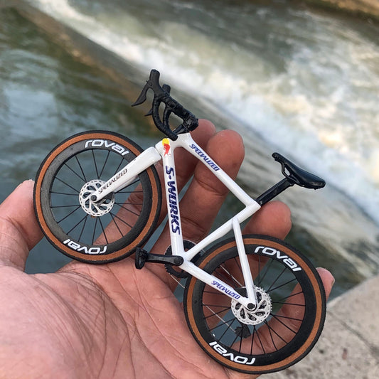 S-WORKS TARMAC SL8 - Handmade Miniature Bicycle White