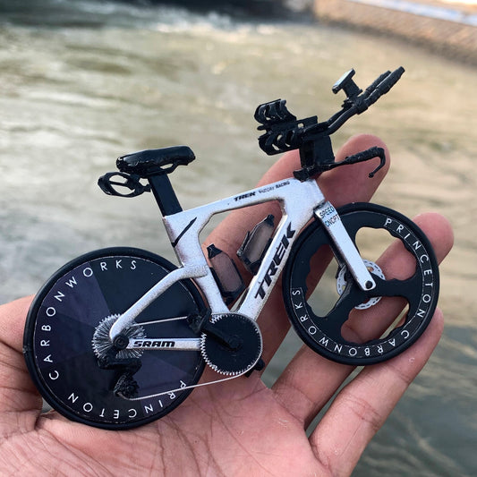 TREK SPEED CONCEPT - Handmade Miniature Bicycle White