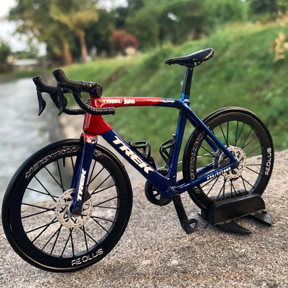 TREK EMONDA - Handmade Miniature Bicycle Yellow and Orange