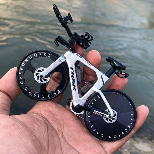 TREK SPEED CONCEPT - Handmade Miniature Bicycle White