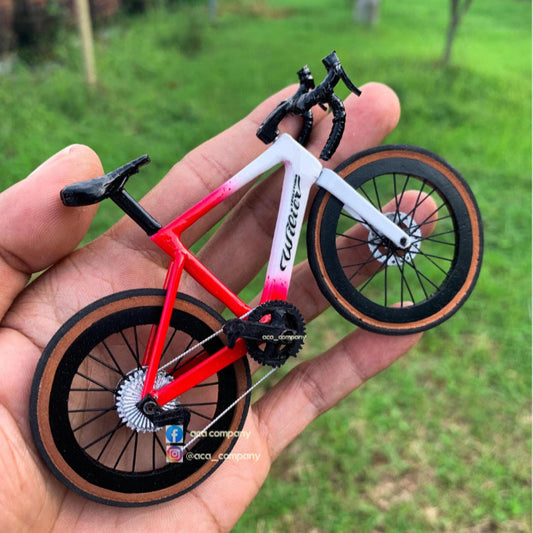 WILIER FILANTE - Handmade Miniature Bicycle Red, Green and White