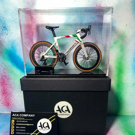 WILIER FILANTE - Handmade Miniature Bicycle Red and White