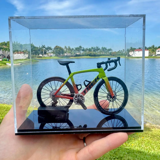 TREK EMONDA - Handmade Miniature Bicycle Yellow and Orange